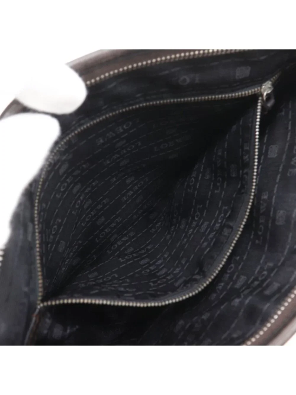 Loewe Anagram Leather Black Shoulder Bag